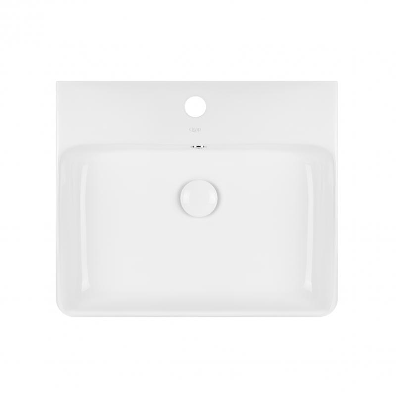 Раковина Q-tap Nando с донным клапаном QT1211K404AW (14002)