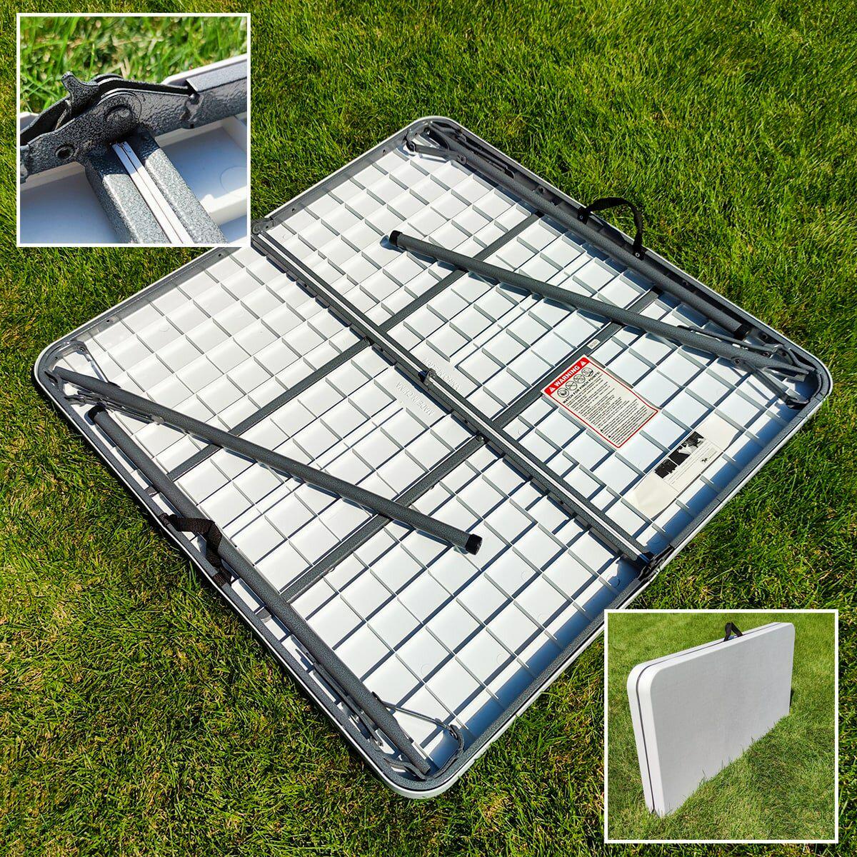 Стіл і 4 стільця складані Білий (SW-00001540) - фото 8