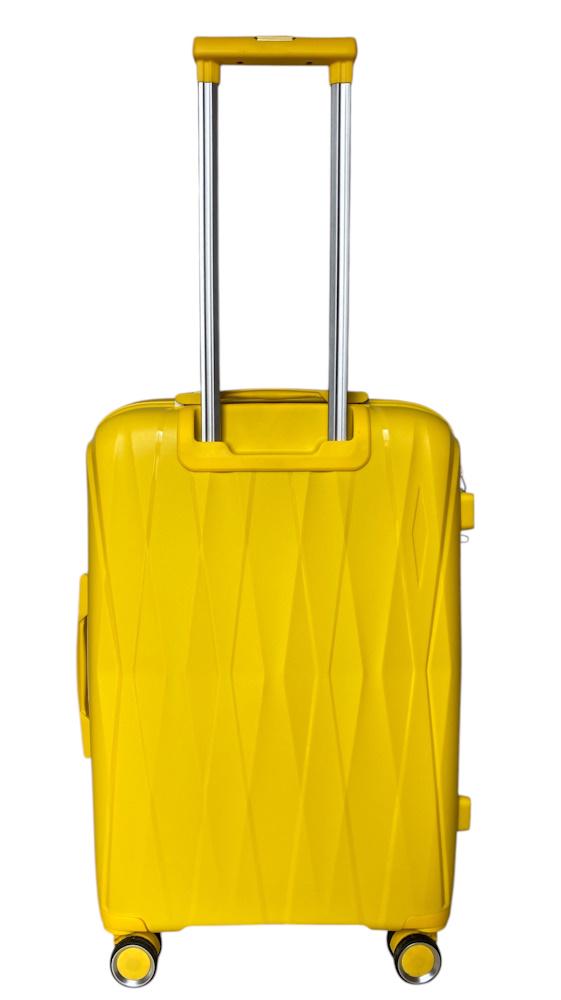 Валіза середня Madisson Snowball 51103 поліпропілен M Жовтий - фото 4