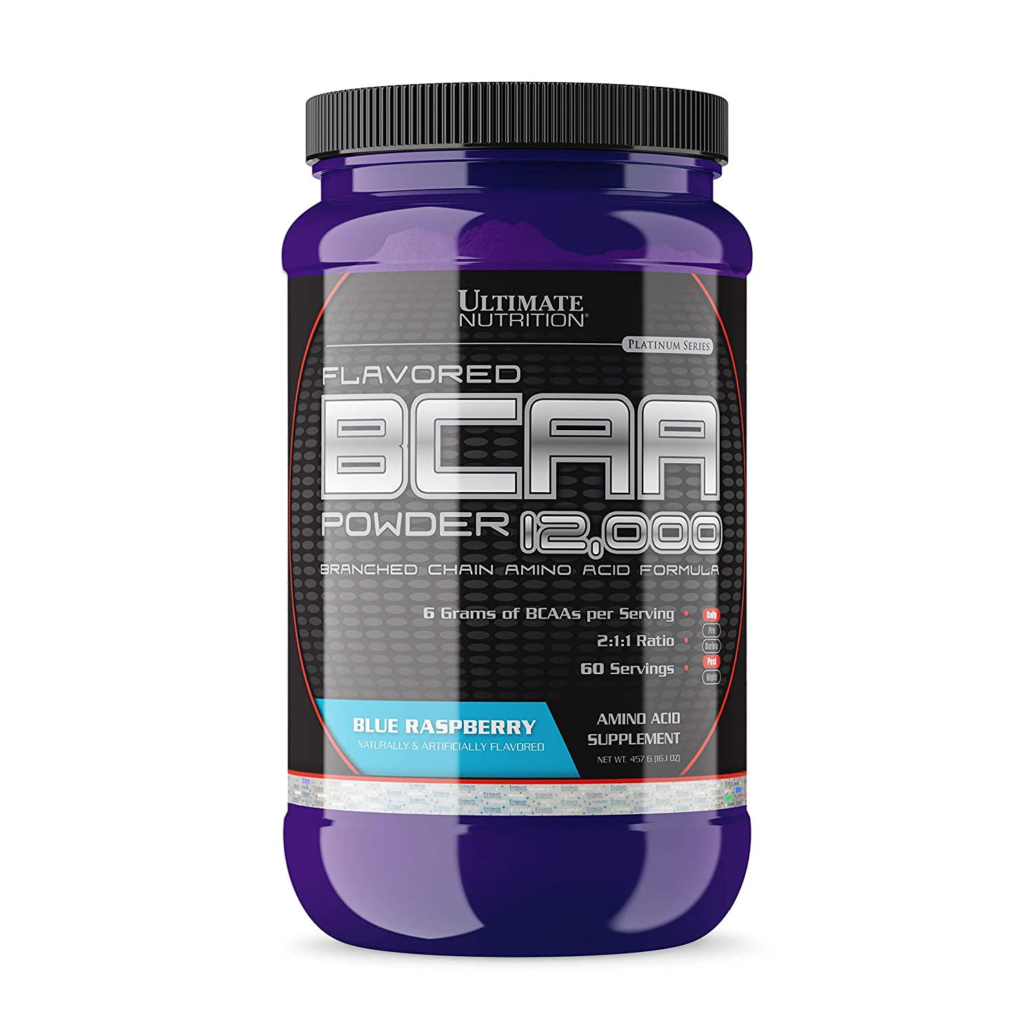 Аминокислоты BCAA 12000 в порошке 457 г Blue Raspberry