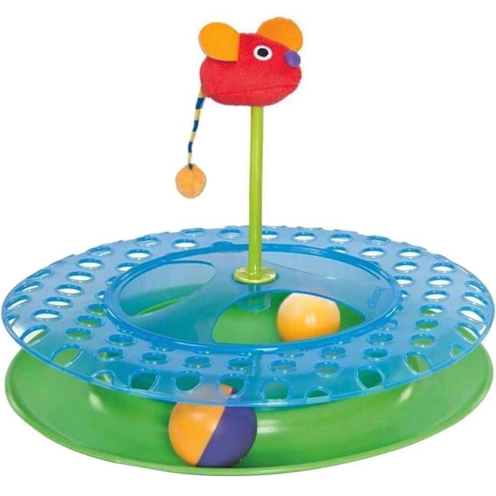 Игрушка для котов Petstages Cheese Chase с мячиком для лакомств 30,5x22,9x30,5 см (pt736)