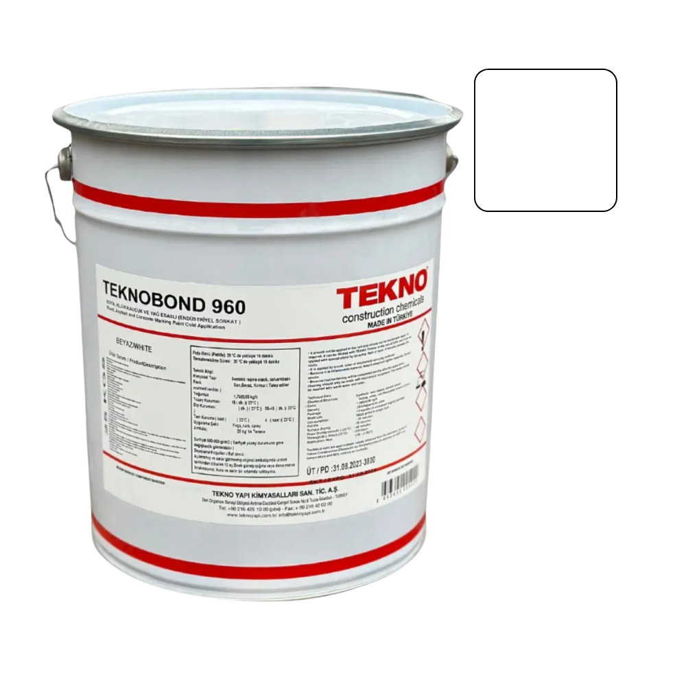 Фарба для дорожньої розмітки Teknobond 960 25 кг Білий (12061870)