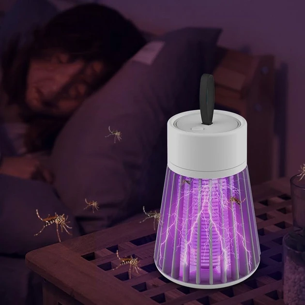 Лампа відлякувач комах з електричним шоком від USB Electric Shock Mosquito Lamp - фото 2