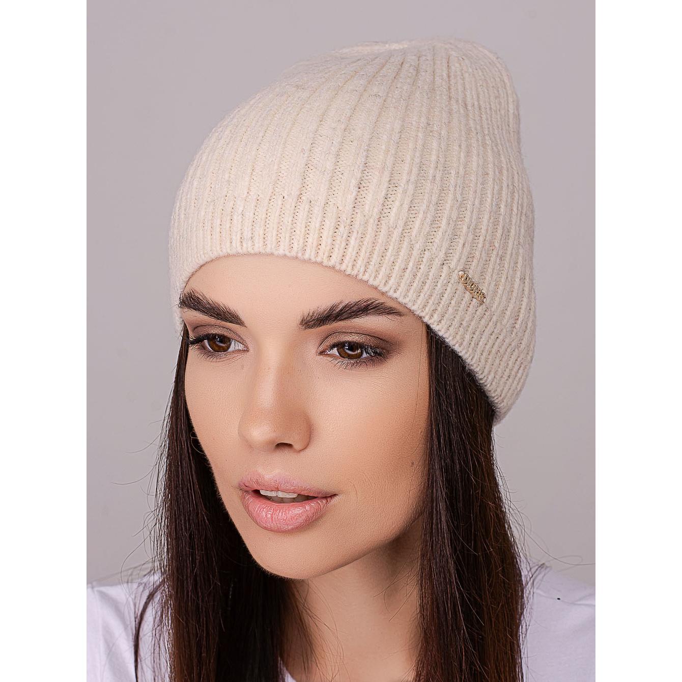 Шапка жіноча Leks ФЛЕШ подовжена без відвороту одинарна з невеликим в'язаним манжетом one size Карамельний (258351) - фото 1 Шапка жіноча Leks ФЛЕШ подовжена без відвороту одинарна з невеликим в'язаним манжетом one size Карамельний (258351) - фото 1