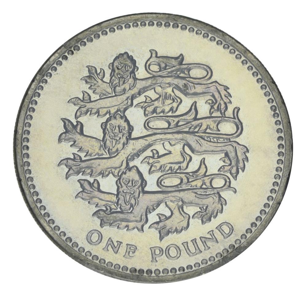 Коллекционная монета Великобритания 1 фунт 2002 F-VF (М21815)
