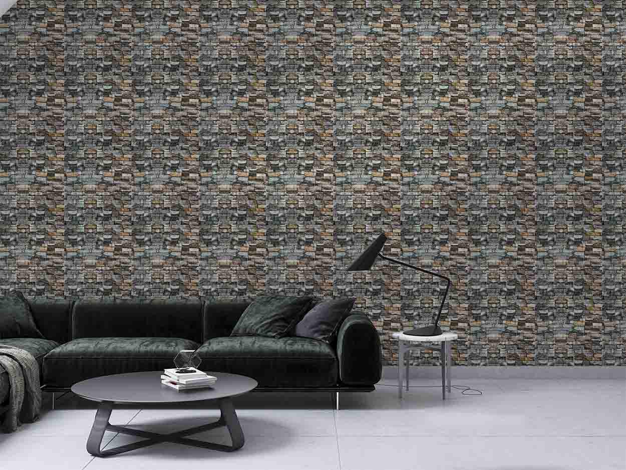 3D панель Песчаник самоклеящаяся 700x770x5 мм Изумрудный (622) - фото 5