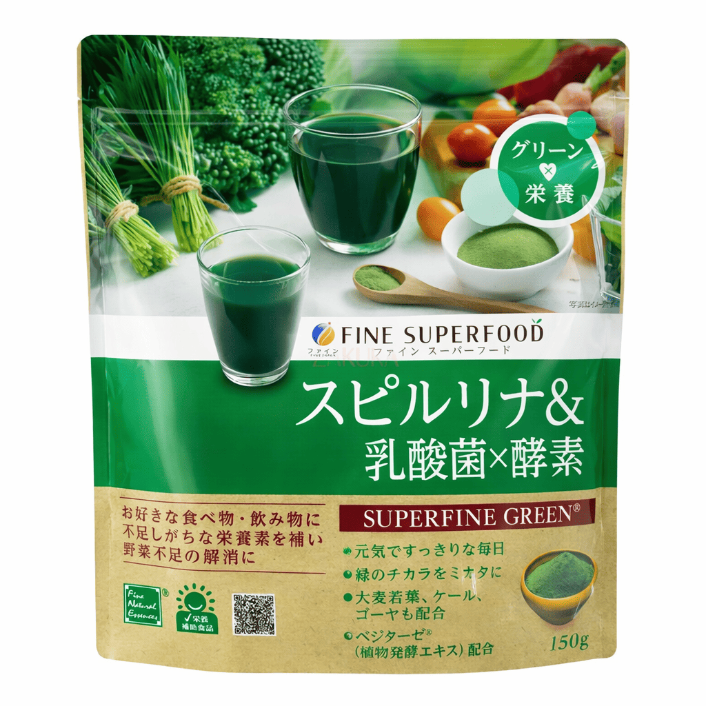 Спирулина с лактобактериями и ферментамиFINE JAPAN Superfood Spirulina Plus 150 г (2897828624)