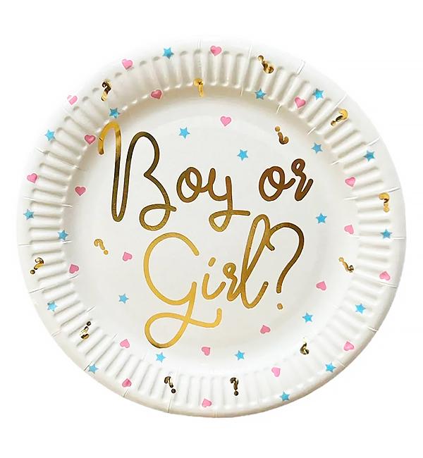 Одноразові тарілки Boy or girl 18 см 10 шт. (12664522)