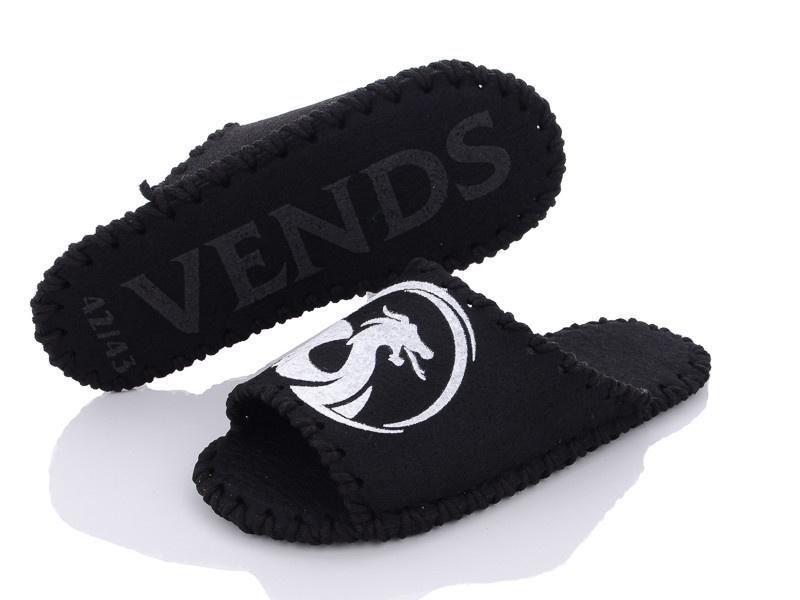 Тапочки фетровые мужские VENDS 343 р. 40-41 Черный