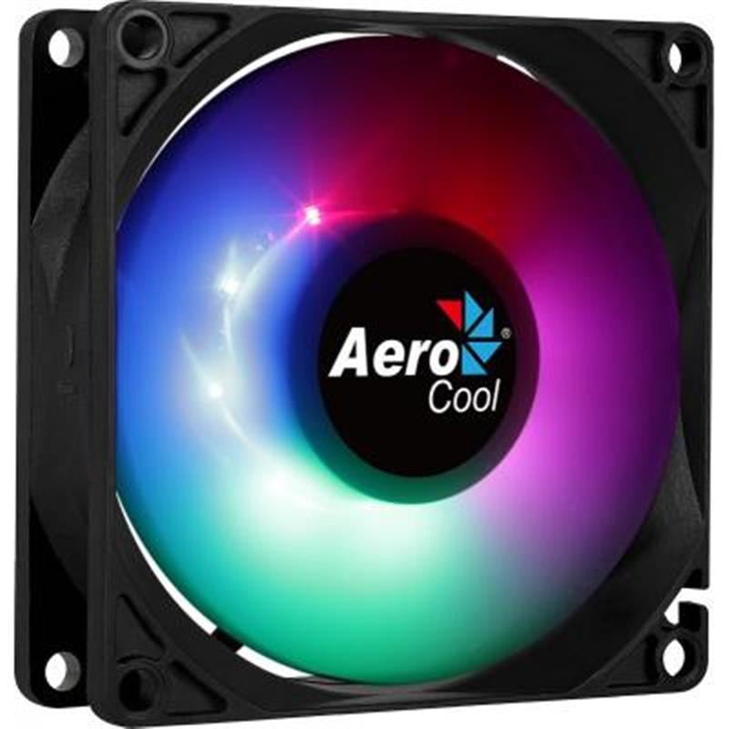Вентилятор для корпусу AeroCool Frost 8 FRGB 80 мм 1500 об/хв Sleeve Bearing Black/White (ACF1-FS10117.11)