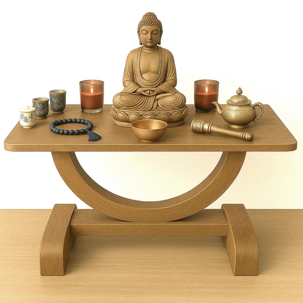 Вівтар для медитації з дерева Джасен Сієна (ЛАТ-001105)