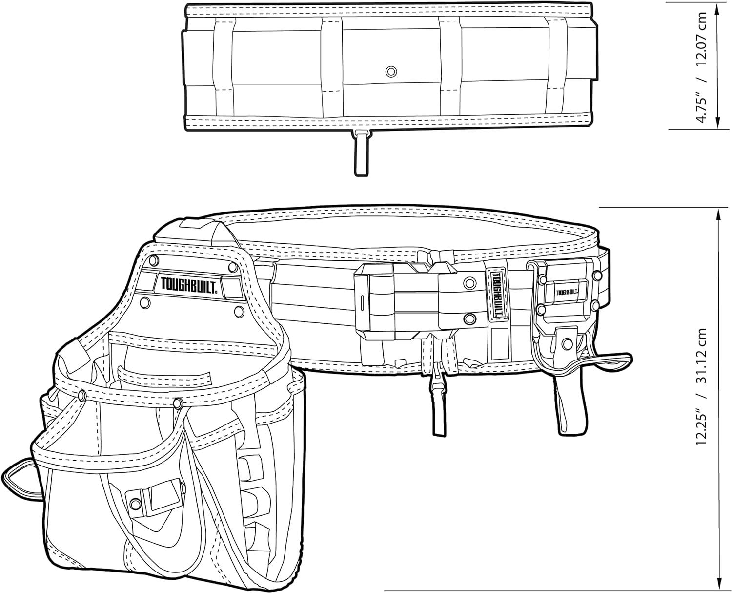 Ремни и сумки ToughBuilt для строительных инструментов 3 пр. (TB-CT-101-3P-CEA) - фото 8