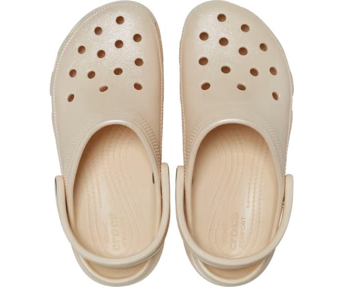 Сабо с блестками Crocs Classic Platform Shimmer р. 40-41 Vanilla (14266731) - фото 2 Сабо с блестками Crocs Classic Platform Shimmer р. 40-41 Vanilla (14266731) - фото 2