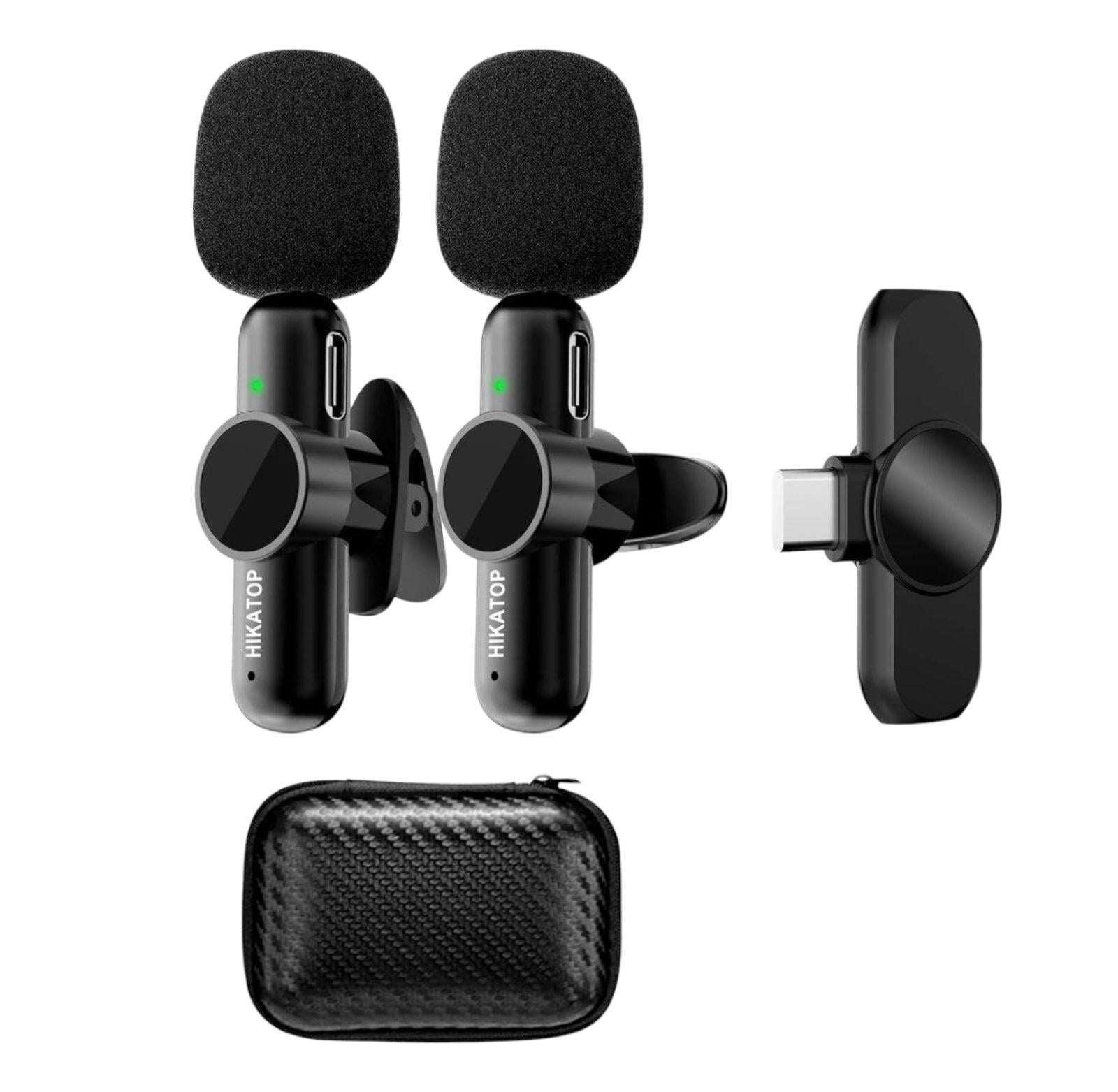 Микрофон двойной петличный для iPhone Android iPad Bluetooth SMEIWANR