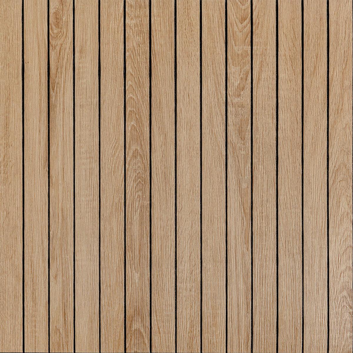 3D-панель виниловая самоклеющаяся Рельсы 600х600х2,8 мм Светлый миндаль (SW-00002204)