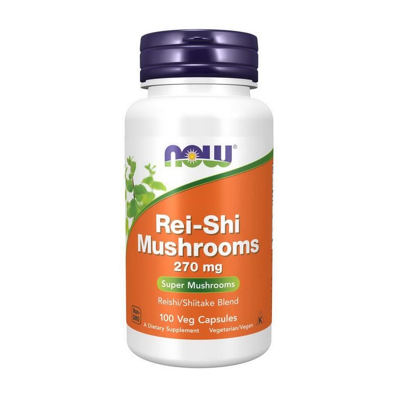Гриб рейши из шиитаке NOW Rei-Shi Mushrooms 270 mg 100 вер. капс.