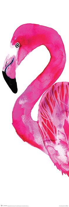 Постер плакат Софи Рольфсдоттер Фламинго/Sofie Rolfsdotter Flamingo 30x91,5 см