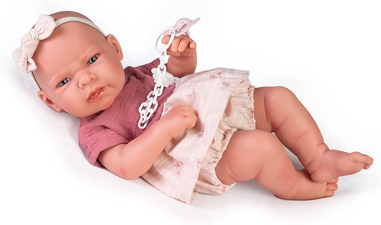 Кукла испанская Реборн Antonio Juan силиконовая виниловая новорожденная девочка Бонни 42 см