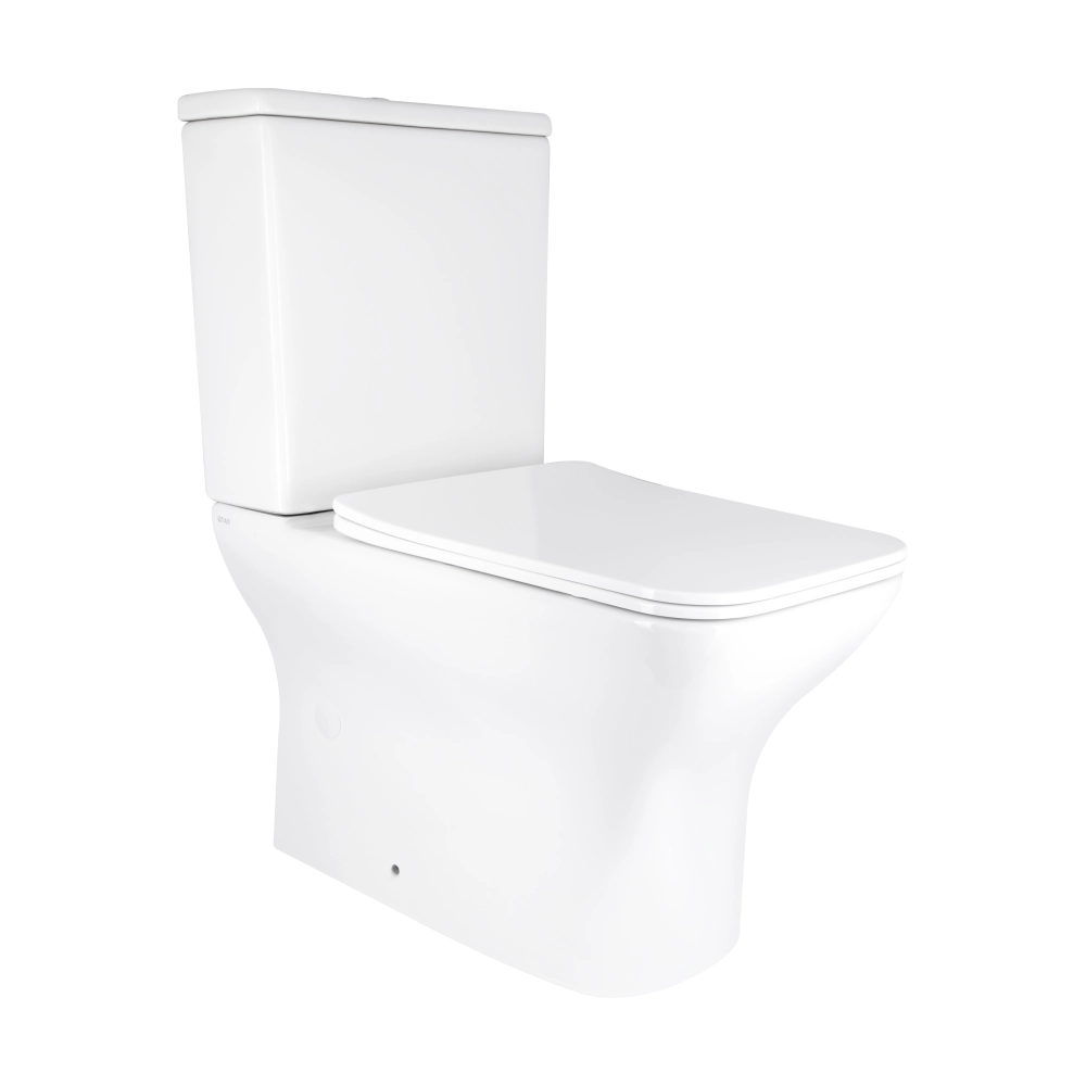 Унитаз напольный Qtap Rimless безободковый 620x360 мм Белый (SD00052628)