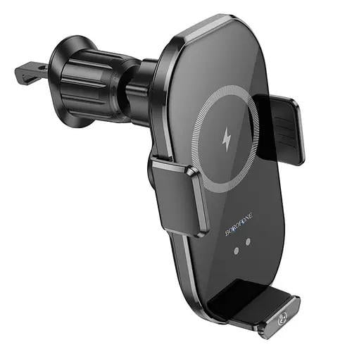 Тримач для телефону автомобільний Borofone BH205 з бездротовою зарядкою (18879785)