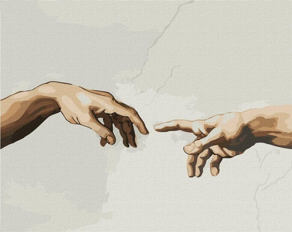 Картина по номерам Ideyka Сотворение Адама. Микеланджело 40х50 см (2847123725