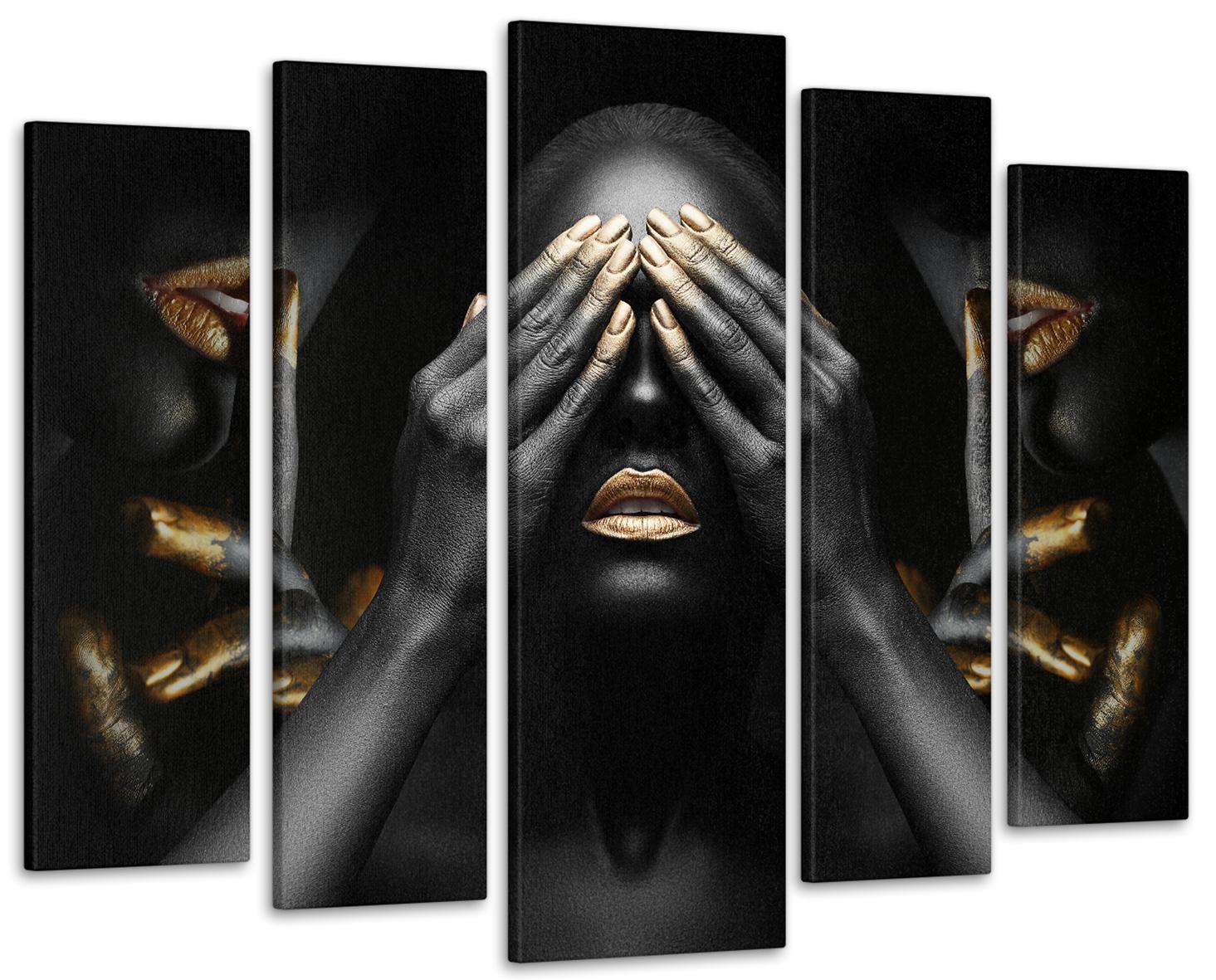 Картина модульная Абстракция Девушка 99х140 см (Art-283_5)