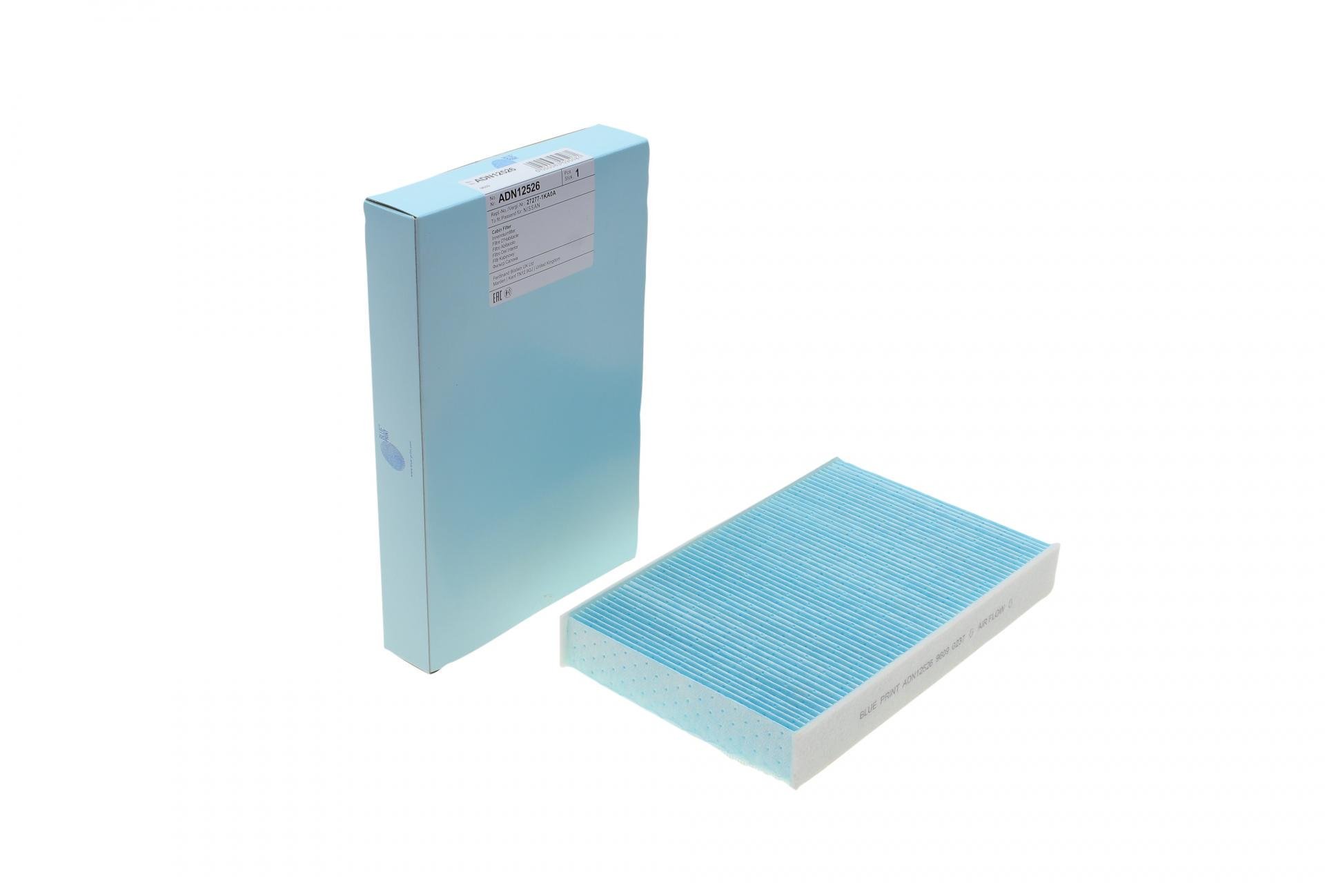 Фільтр салону BLUE PRINT для Nissan Juke/Renault Fluence 10- (ADN12526)