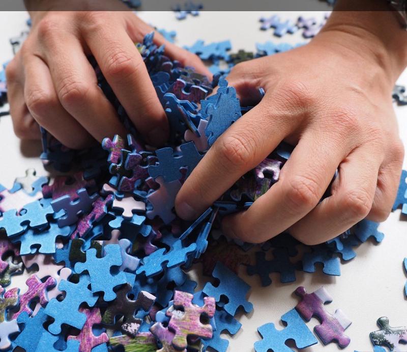 Пазли дитячі круглі Хаскі вітраж 168 ел. d 20 см (23689555) - фото 2