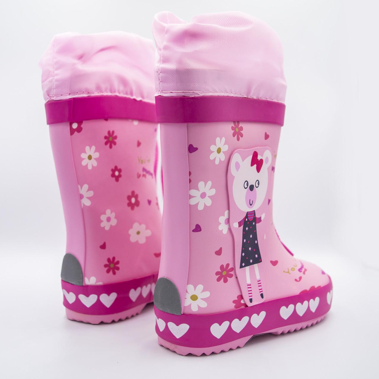 Резиновые сапоги для мальчика TOM.M MV-1237 р 24 Розовый - фото 3