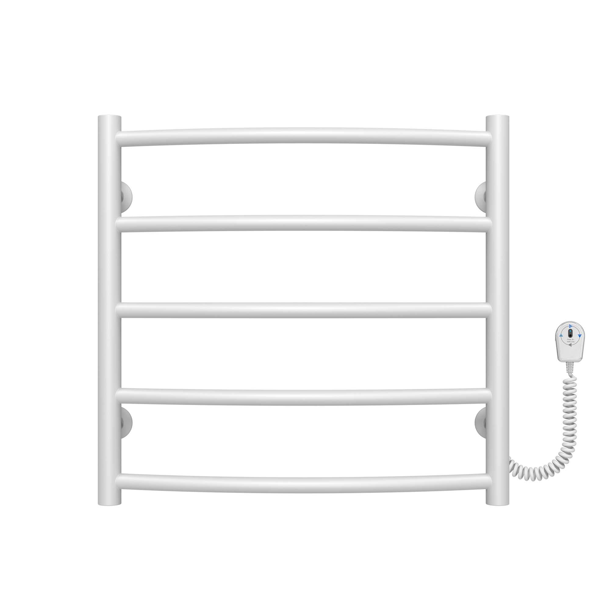 Полотенцесушитель электрический Deffi Классик П5 EF16 правое подключение нержавеющая сталь 500x500 мм Белый (C.DK.50.50.5.EWR5)