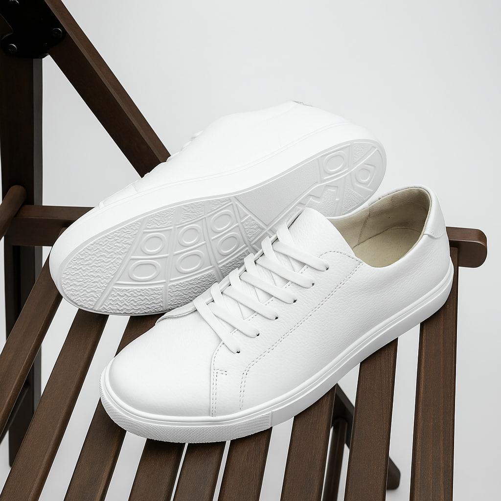 Кросівки чоловічі класичні Kindzer LUX 2202 з натуральної шкіри р. 38 Білий (220238) - фото 3 Кросівки чоловічі класичні Kindzer LUX 2202 з натуральної шкіри р. 38 Білий (220238) - фото 3