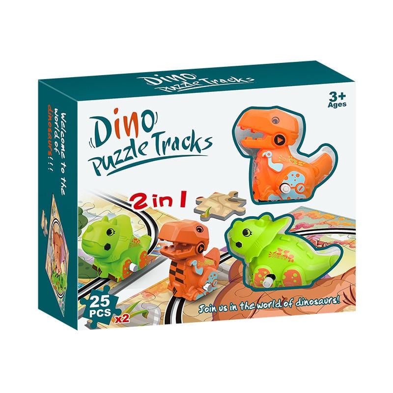 Пазли Dino Puzzle Tracks Combo 2в1 Трицератопс та Тиранозавр (2462835807) - фото 7 Пазли Dino Puzzle Tracks Combo 2в1 Трицератопс та Тиранозавр (2462835807) - фото 7