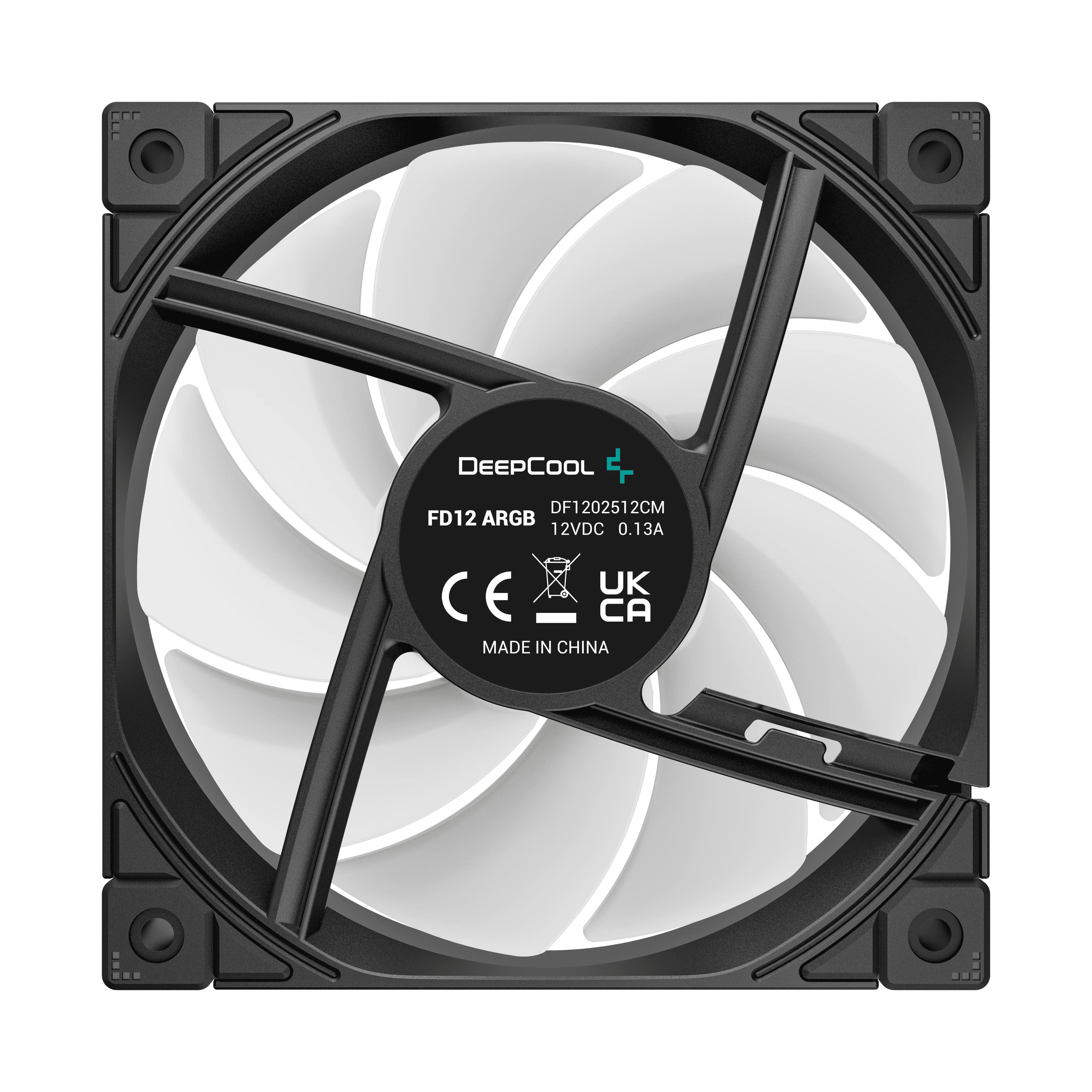 Набор вентиляторов DeepCool FD12 ARGB-3 IN 1 3pcs Pack 120 мм (R-FD12-BKAPN3-G) - фото 6