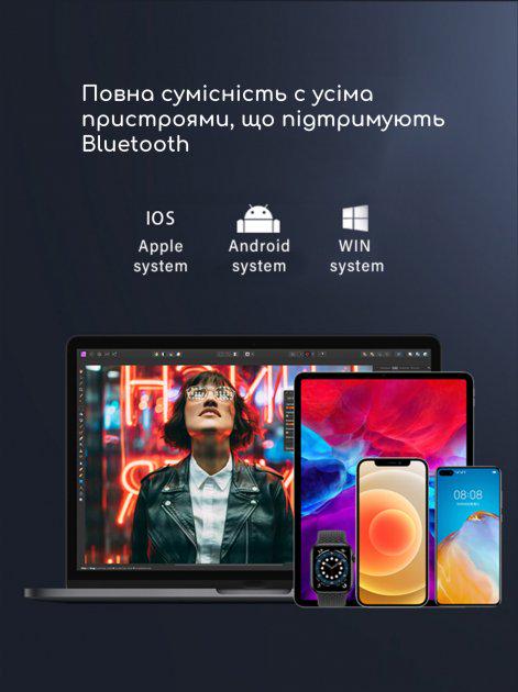 Гарнитура Bluetooth Xicami U9P чорний (11313524) - фото 10