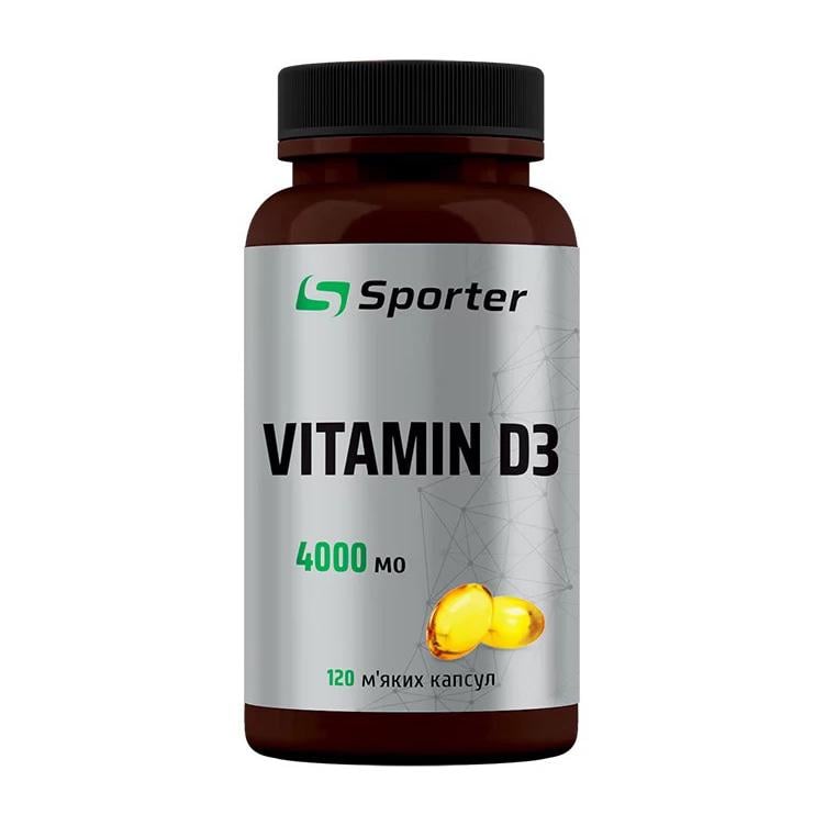 Витамин D3 4000 МЕ Sporter Vitamin D3 120 мягких капс.