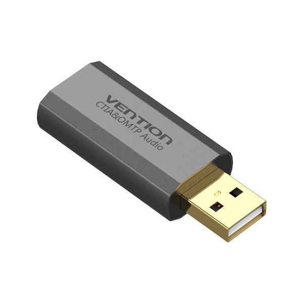 Звукова карта Vention USB Sound Card 7.1 Channel Gray (VAB-S19-H) - фото 2