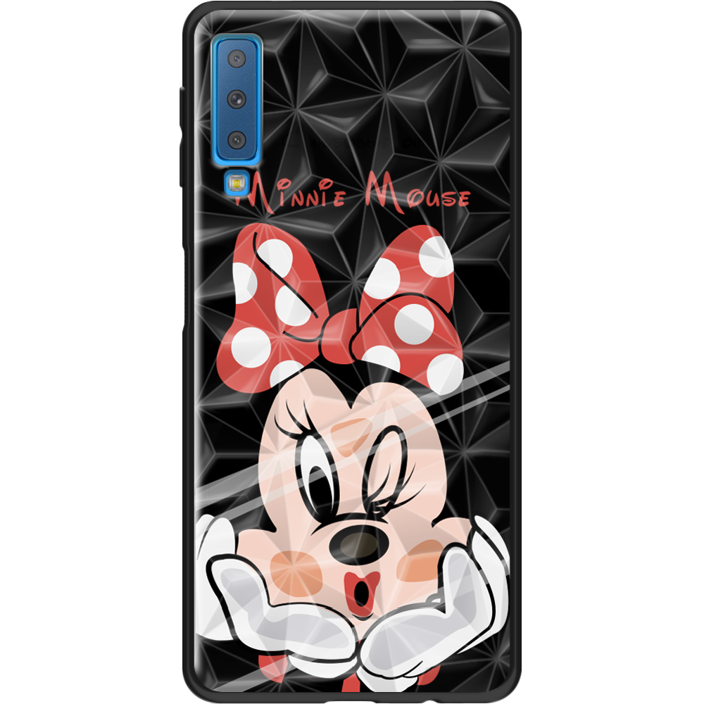 Чохол Boxface Samsung A750 Galaxy A7 2018 Lady M Чорний силікон із призмою(35481-cc59-37864)