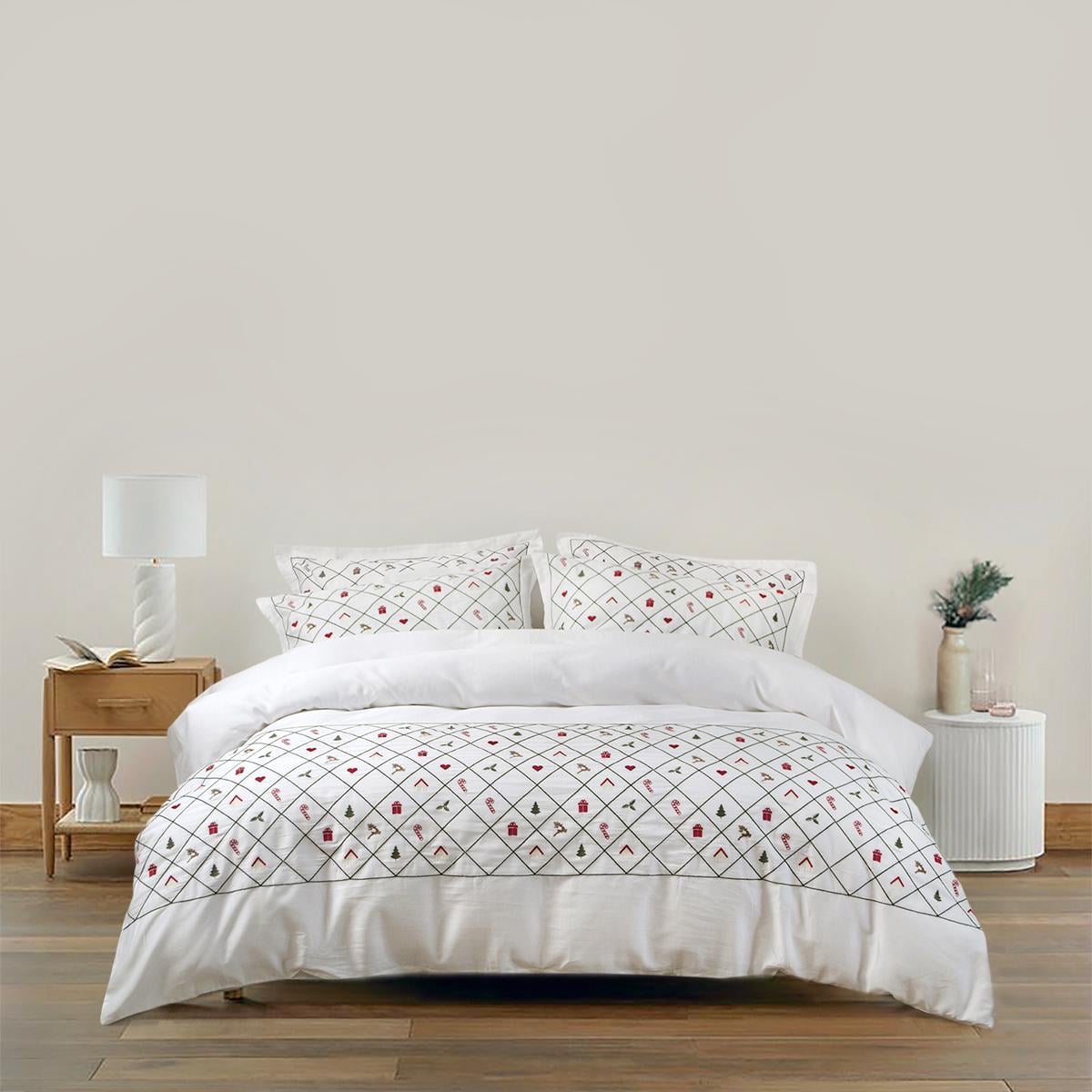 Комплект постельного белья Lotus Home Craft Collection Candy cane сатин евро (svt-2000022336727)