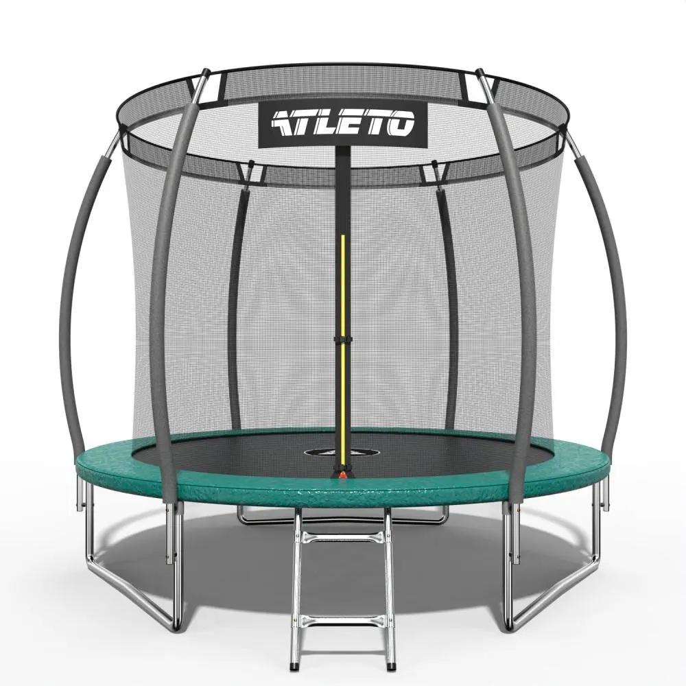 Батут Atleto 183 см с внутренней сеткой Зеленый (21000606)
