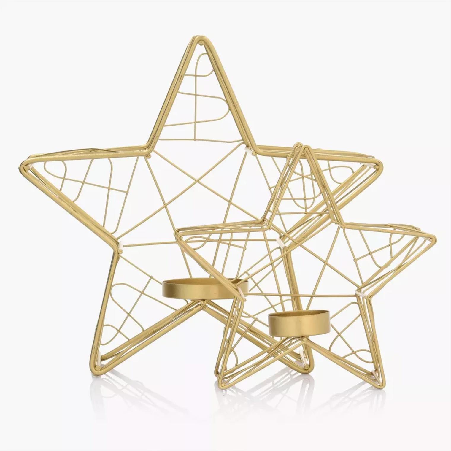 Подсвечник DUKA GYLLENE 24,5х7х23,5 см Золотой (2221006) - фото 3 Подсвечник DUKA GYLLENE 24,5х7х23,5 см Золотой (2221006) - фото 3