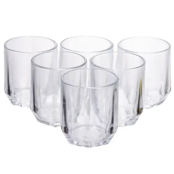 Набір склянок із товстого скла 6 шт. по 250 мл Прозорий