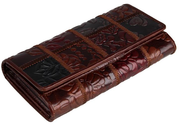 Кошелек женский Vintage 14349 кожаный Коричневый