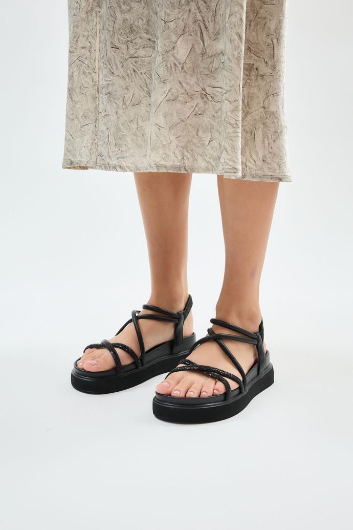 Босоножки женские LONZA на платформе р. 36 Черный (198723)