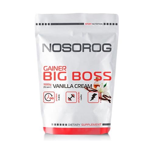 Гейнер Nosorog Nutrition Big Boss 1500 г 15 порцій Vanilla Cream