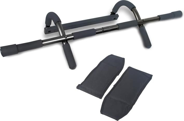 Турник дверной LiveUp CHIN-UP BAR WITH ARM STRAP Черный (LS3152A)