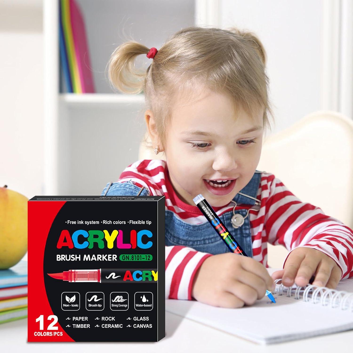 Маркери guangna gn 8101 12 кольорів (gn-12) - фото 2