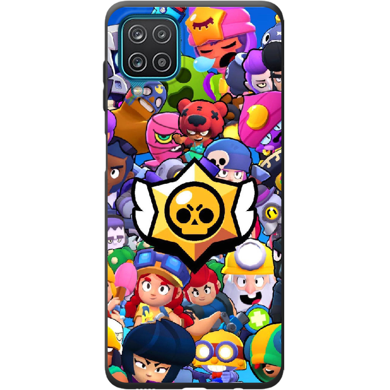 Чехол BoxFace Samsung A125 Galaxy A12 Brawl Stars Черный силикон (41506-up2389-42014)
