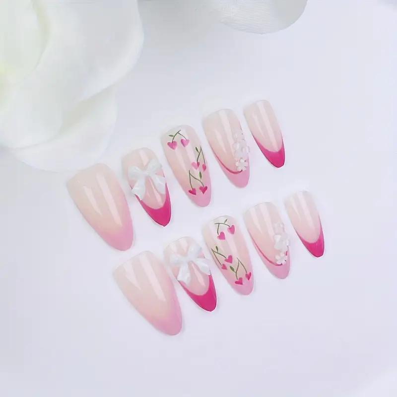 Накладные ногти с объемным дизайном Цветы сакуры с клеевыми пластинами 24 шт. Розовый (2743174714) - фото 7 Накладные ногти с объемным дизайном Цветы сакуры с клеевыми пластинами 24 шт. Розовый (2743174714) - фото 7