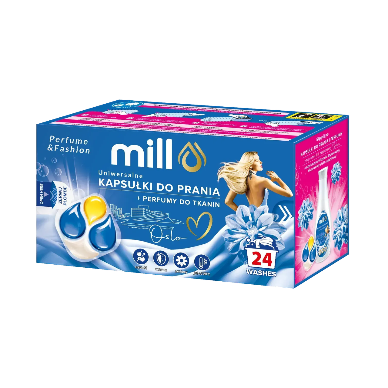 Капсули для прання парфумовані MILL UNIVERSAL Oslo 4в1 24 шт.