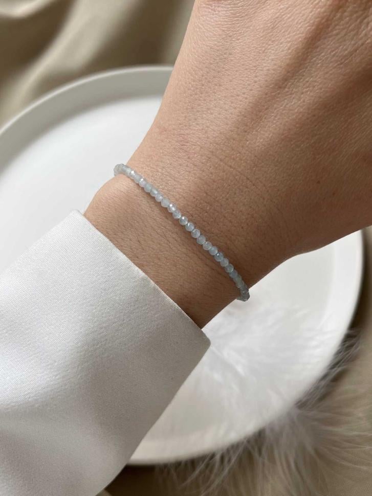 Браслет з аквмарину (5436) Браслет з аквмарину (5436)